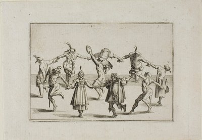La Ronde (Okrągły taniec), z Kaprysów autorstwa Jacques Callot