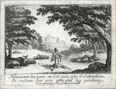Życie syna marnotrawnego ... (rycina) autorstwa Jacques Callot
