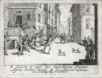 Życie syna marnotrawnego ... (rycina) autorstwa Jacques Callot