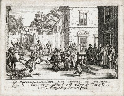 Życie syna marnotrawnego ... (rycina) autorstwa Jacques Callot