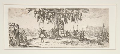 Wiszące z Wielkiej Nieszczęścia Wojny autorstwa Jacques Callot
