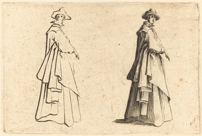 Dama w dużym płaszczu autorstwa Jacques Callot