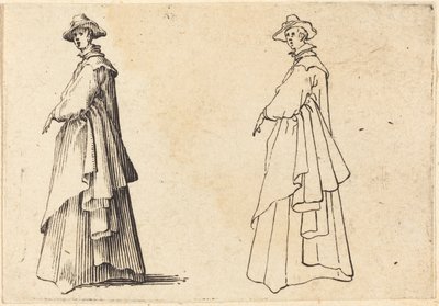 Dama w dużym płaszczu autorstwa Jacques Callot