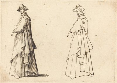 Dama w dużym płaszczu autorstwa Jacques Callot