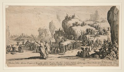 Przeprawa przez Morze Czerwone autorstwa Jacques Callot