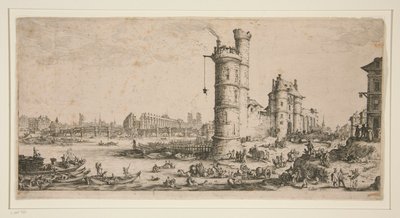 Pont Neuf, Paryż autorstwa Jacques Callot
