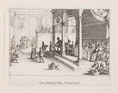 Le festin (Uczta), z cyklu La vie de l autorstwa Jacques Callot