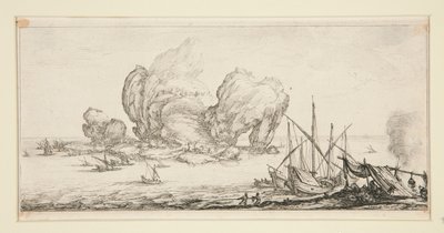 Le grand rocher (Wielka Skała), z Pejzaży dla Giovanniego de Medici autorstwa Jacques Callot