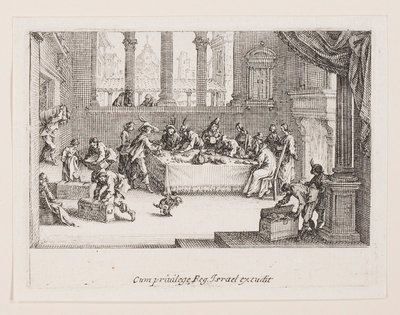 Podział dóbr (Wkład fortuny), z serii La Vie de l autorstwa Jacques Callot