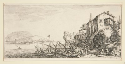 Le petit port (Mały port), z Krajobrazów dla Giovanniego de Medici autorstwa Jacques Callot