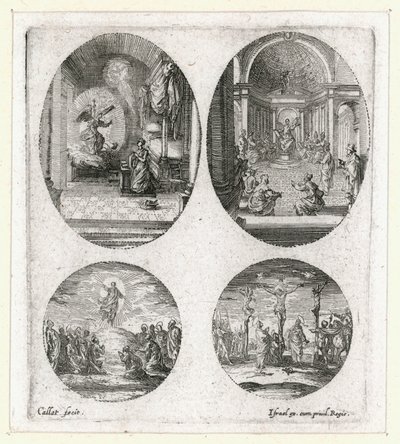 Cuda Męki Pańskiej ... (rycina) autorstwa Jacques Callot