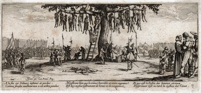 Nieszczęścia i nieszczęścia wojny... (rycina) autorstwa Jacques Callot