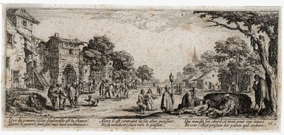 Nieszczęścia i nieszczęścia wojny... (rycina) autorstwa Jacques Callot