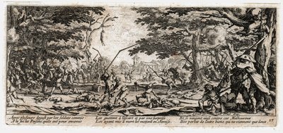 Nieszczęścia i nieszczęścia wojny... (rycina) autorstwa Jacques Callot
