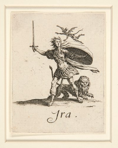 Siedem grzechów głównych: La Colere (Gniew) autorstwa Jacques Callot