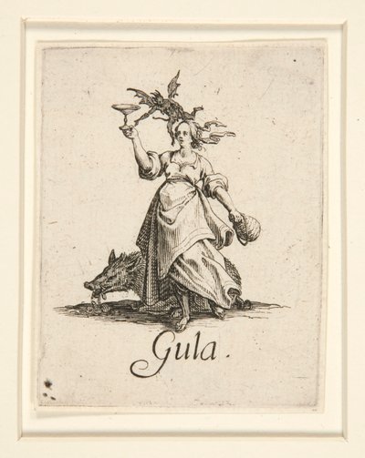 Siedem grzechów głównych: La Gourmandise (Obżarstwo) autorstwa Jacques Callot