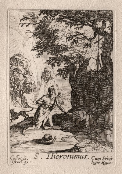 Pokutnicy: św. Hieronim autorstwa Jacques Callot