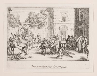 Les adieux (Pożegnania), z serii La vie de l autorstwa Jacques Callot