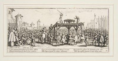 Wielkie nieszczęścia wojny: nr 14 - Koło autorstwa Jacques Callot