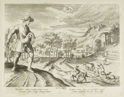 Miesiące. 10, październik autorstwa Jacques Callot