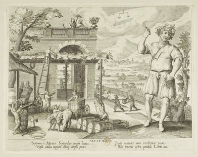 Miesiące. 9, wrzesień autorstwa Jacques Callot
