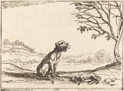 Lwica opłakuje swojego szczeniaka autorstwa Jacques Callot