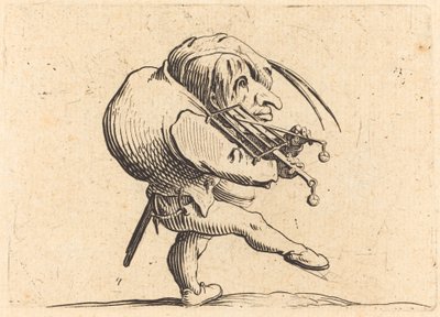Mężczyzna skroba grilla autorstwa Jacques Callot