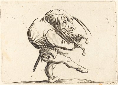 Mężczyzna skroba grilla autorstwa Jacques Callot