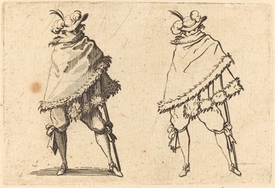 Człowiek owinięty w swój płaszcz autorstwa Jacques Callot