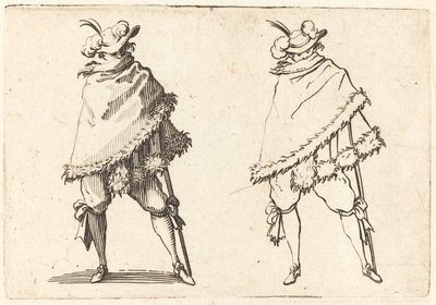 Człowiek owinięty w swój płaszcz autorstwa Jacques Callot