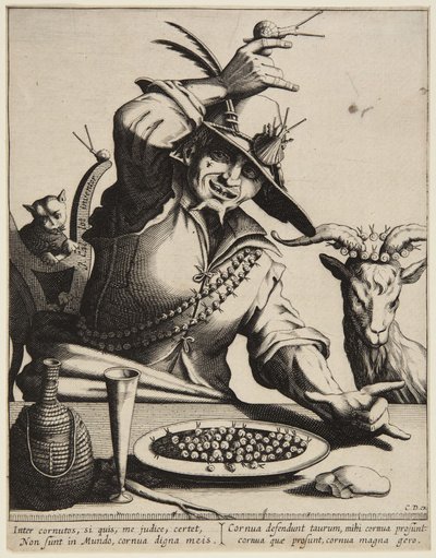 Mężczyzna ze ślimakami autorstwa Jacques Callot