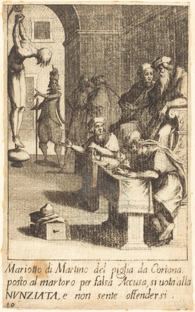 Mariotto di Martino, 1619. autorstwa Jacques Callot