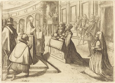 Małżeństwo Małgorzaty Austrii i Filipa III autorstwa Jacques Callot