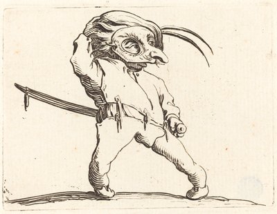 Zamaskowany mężczyzna ze skręconymi stopami, ok. 1930 r. 1622. autorstwa Jacques Callot