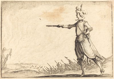 Dowódca wojskowy na piechotę autorstwa Jacques Callot