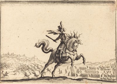 Dowódca wojskowy na koniu autorstwa Jacques Callot