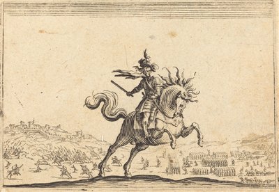 Dowódca wojskowy na koniu, ok. godz. 1622. autorstwa Jacques Callot