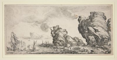 Bitwa morska autorstwa Jacques Callot