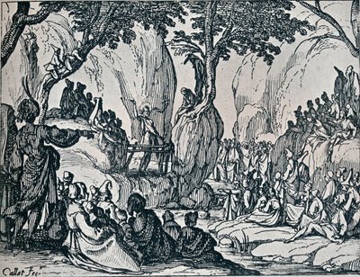 Nr III. -Św. Głoszenie Jana, 1635, 1924 autorstwa Jacques Callot