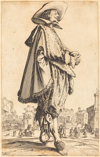 Szlachcic ze złożonymi rękami autorstwa Jacques Callot