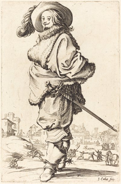 Szlachcic z Futrem Plastron autorstwa Jacques Callot