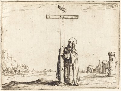 Zakonnica obejmująca Święty Krzyż, 1628. autorstwa Jacques Callot