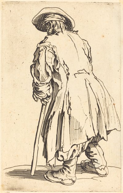 Stary żebrak z jedną kulą autorstwa Jacques Callot