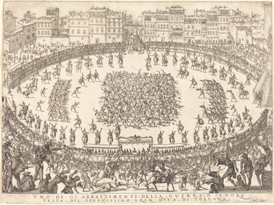 Jedna z walk piechoty autorstwa Jacques Callot