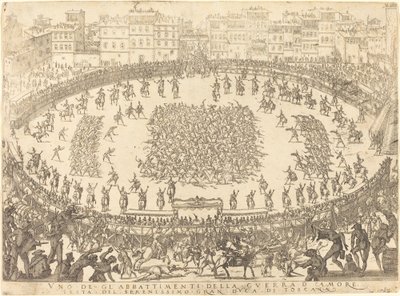 Jedna z walk piechoty, 1616. autorstwa Jacques Callot