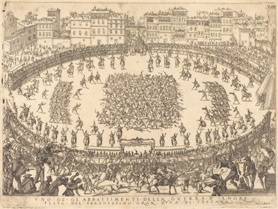 Jedna z walk piechoty, 1616. autorstwa Jacques Callot