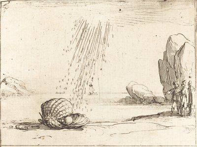Ostryga z perłą. autorstwa Jacques Callot