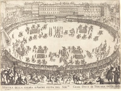 Parada w Amfiteatrze autorstwa Jacques Callot