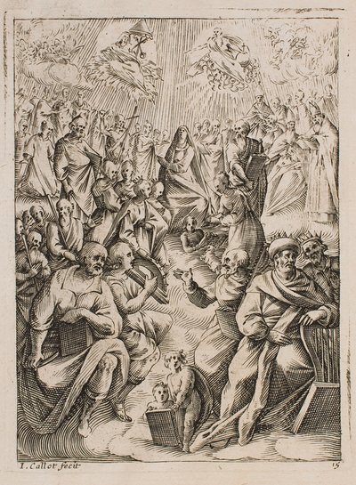 „Raj”, z cyklu „Obrazy Rzymu” autorstwa Jacques Callot