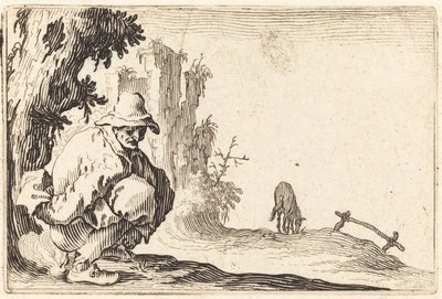 Chłop defekacja autorstwa Jacques Callot